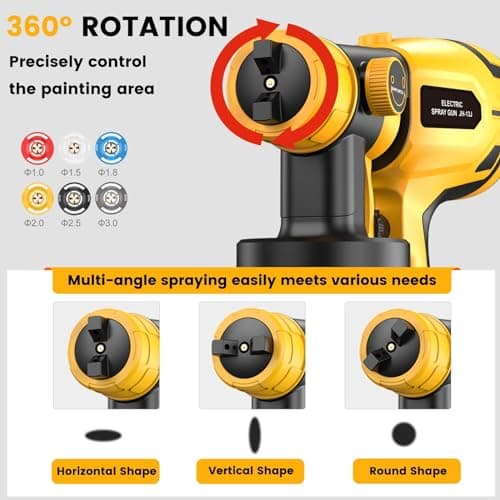 Electric Paint Sprayer with 21V 4.0Ah Batteries