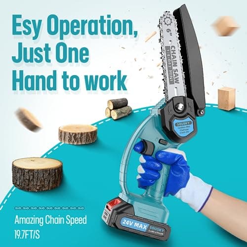 Craftsman Battery-Powered Mini Chainsaw 6Inch Portable Handheld