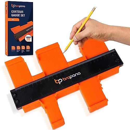 10" Contour Gauge Tool with Metal Lock - Precise for DIY, Carpentry, and Renovation Projects