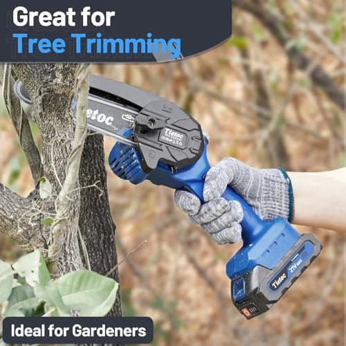 tietoc 6 Inch Cordless Electric Chainsaw - Portable & Easy to Use	for Men, Dad & Husband Gifts