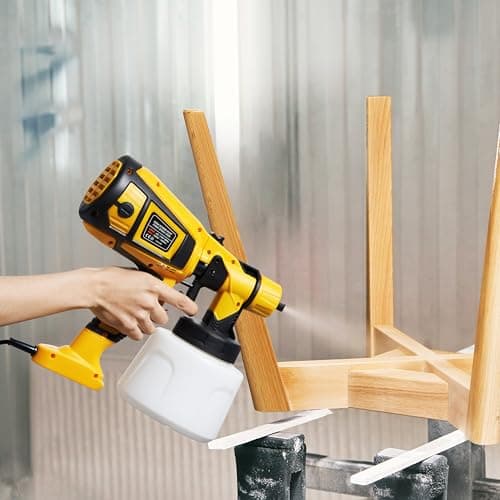 1000W Powerful HVLP Paint Sprayer for House Painting & Furniture - 4 Nozzles Easy to Clean