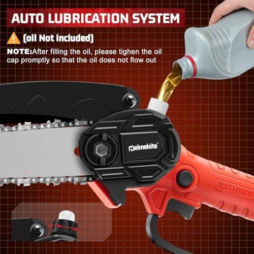 2025 Upgraded 4&6 Inch Cordless Mini Electric Chainsaw, Handheld Portable Wood Saw for Men Dad Husband