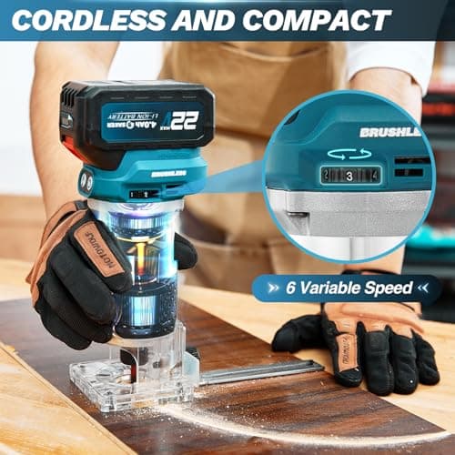 Saker 10 Inch Lock Contour Gauge and Cordless Router Tool