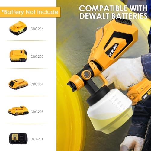 Dewalt 20V MAX Cordless Paint Sprayer High Capacity Easy Clean for House Painting