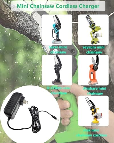 Universal 21V 2A Charger for Mini Chainsaw Lithium Battery - AC Adapter for Power Tools