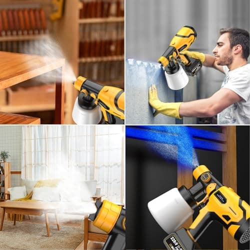 Electric Paint Sprayer with 21V 4.0Ah Batteries