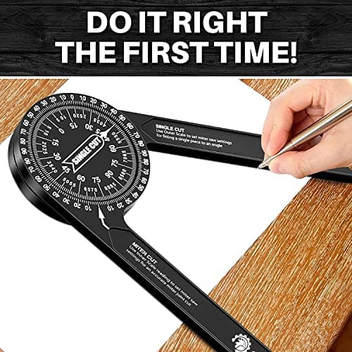Saker Miter Saw Protractor & Contour Gauge (10" + 5")