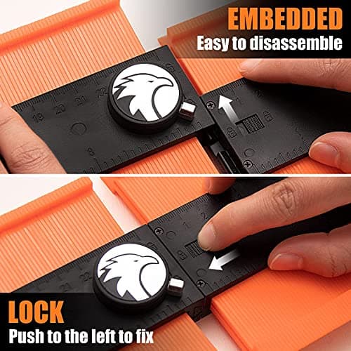 Saker Contour Gauge Profile Tool Combo Pack- Deep Hole Pencil & Irregular Shape Duplicator
