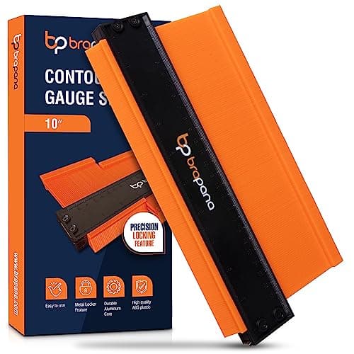 10" Contour Gauge Tool with Metal Lock - Precise for DIY, Carpentry, and Renovation Projects