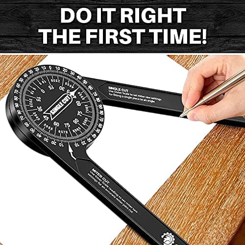 Saker Miter Saw Protractor & Contour Duplication Gauge (10" + 5")