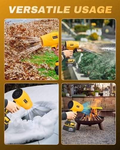 Saker 180000 RPM Cordless Leaf Blower for Patio and Campsite Drying