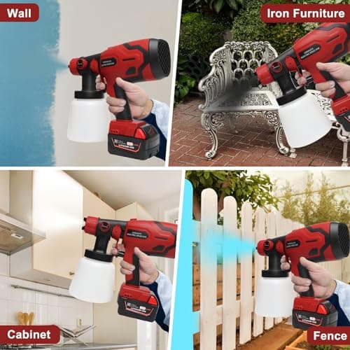 Milwaukee 18V Cordless Paint Sprayer for Home and Furniture (Battery NOT Included)