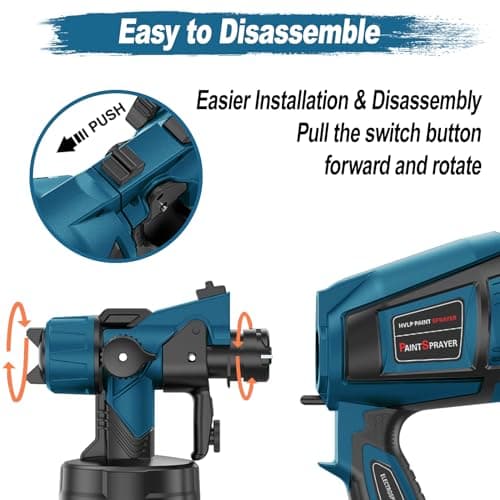 High Power Electric Paint Sprayer with 1400ml Container and 4 Nozzles