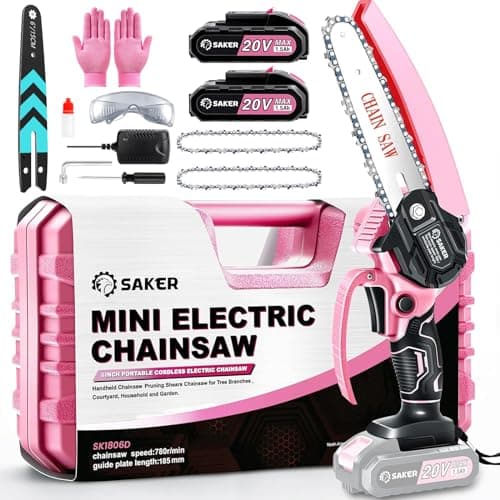 Saker Mini 6 Inch Portable Cordless Electric Chainsaw