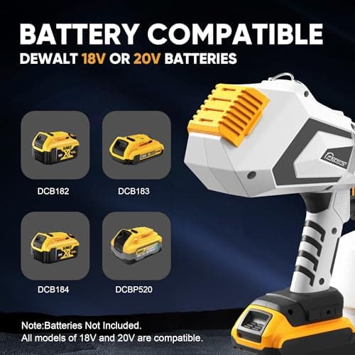 Dewalt 20V MAX Cordless Paint Sprayer, HVLP Brushless Motor, 1200ML Container