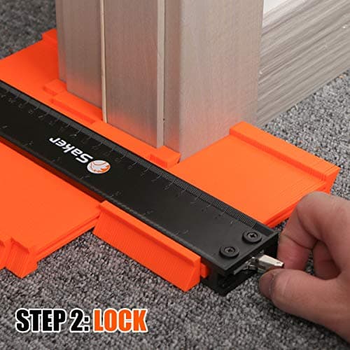 Saker Silicone Caulking Tools: Grout Remove Scraper & Contour Gauge
