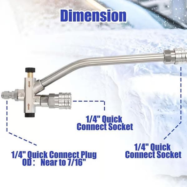 Saker SakerPlus Foam Cannon Dual Connector Pressure Washer Gun with 5 Nozzles