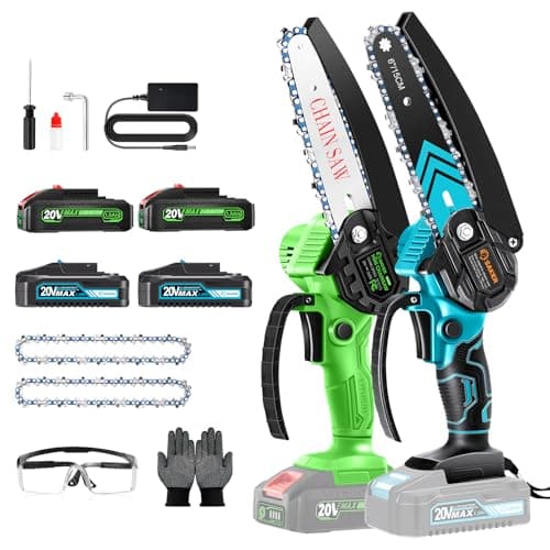 Saker 6 Inch Portable Electric Chainsaw [2024 Upgraded]