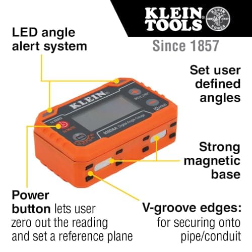 Klein Tools 935DAA Digital Level and Angle Gauge, LED Alert