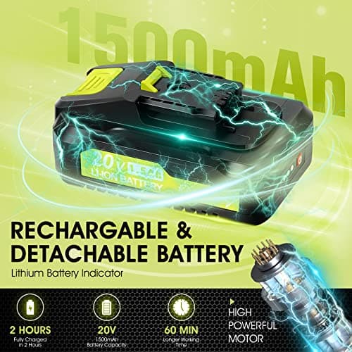 Saker 20V Cordless Hedge Trimmer - Grass Shears with 2PCS Battery & Charger
