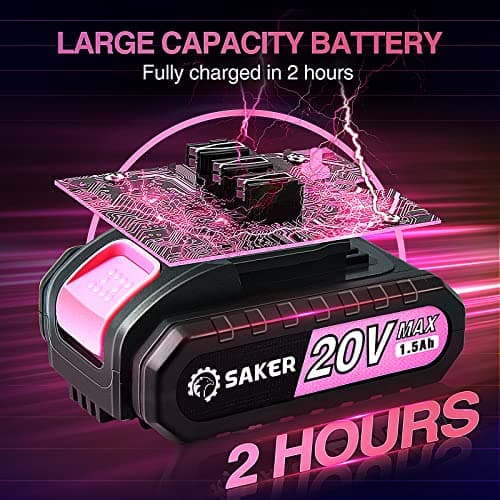 Saker Mini Electric Chainsaw Kit with Pink Color