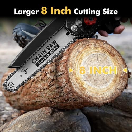 Seesii DL07 Cordless Electric Chainsaw, UpgradedBrushless Chain Saw with Auto Oiler
