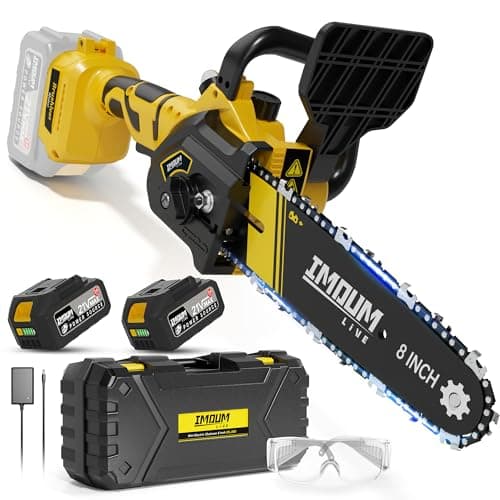 Upgrade Version 32FT/S 6 Inch Cordless Mini Chainsaw, Fast & Powerful Cutting Tool