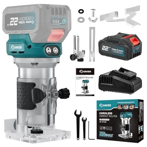Saker 10 Inch Lock Contour Gauge and Cordless Router Tool