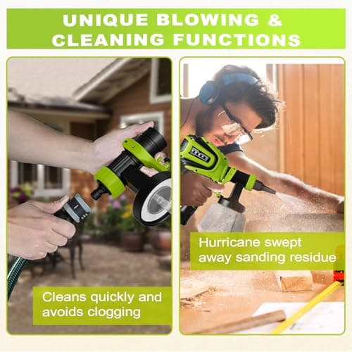 Electric Paint Sprayer with 4 Nozzles and 3 Patterns - Easy to Clean for Home Use