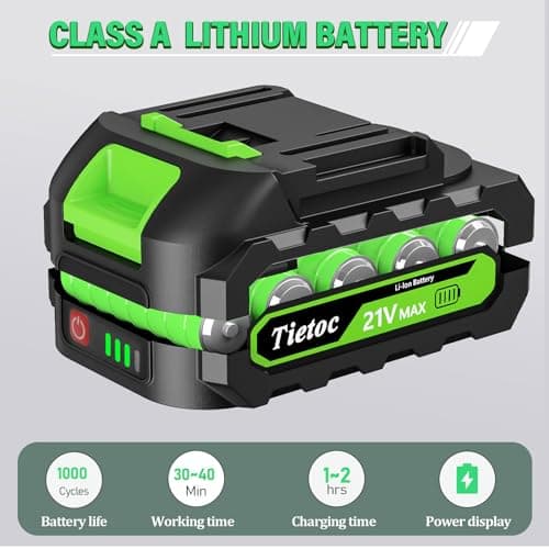 tietoc 6" Mini Chainsaw with 2 Batteries, Gifts for Men, Dad, Husband, Gardener