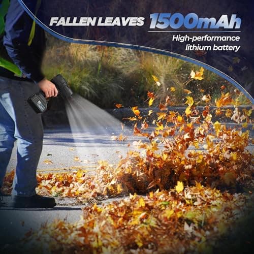 Saker Cordless Leaf Blower for Patio and Camping, 180k RPM Turbo Jet Cleaner