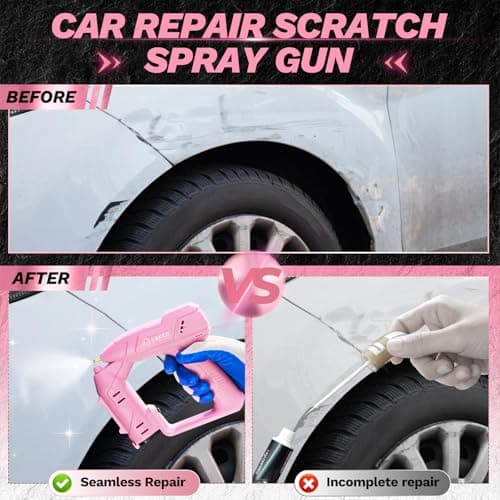 Saker Non-Clogging Cordless Paint Sprayer Gun with Spray Bottles for Cars