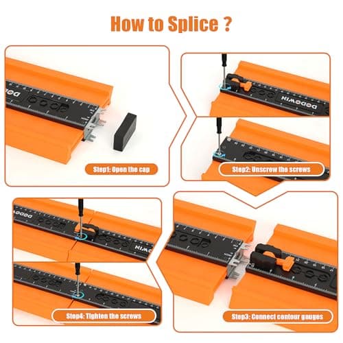 Dodowin Unlimited Connection 10 Inch Contour Gauge Tool, Shape & Outline for Men Dad Husband