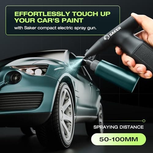 Electric Spray Paint Gun for Cars - Cordless, Handheld, High Power and Portable