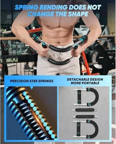 Saker Twister Arm Trainer, 40-100lb Adjustable Chest Workout Equipment