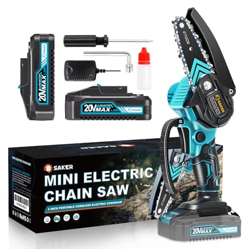 Saker Mini Cordless Electric Chainsaw with One Battery