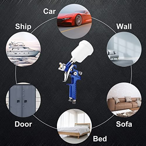 Auto Detailing Spray Gun 0.8mm Nozzle 125CC Spot Repair