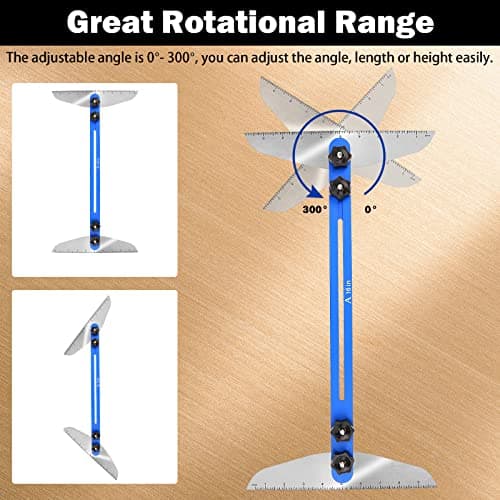 FEITON Stair Tread Template Tool for Measuring Stairs, Risers & Partitions