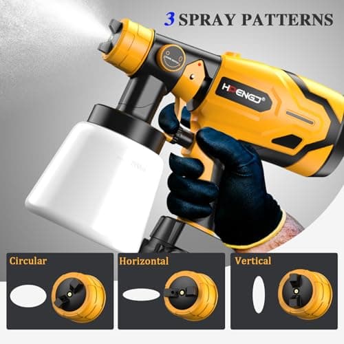 DeWalt 20v Max Cordless HVLP Paint Sprayer, 800W 6-Nozzle Gun for House Painting (Battery Not Included)