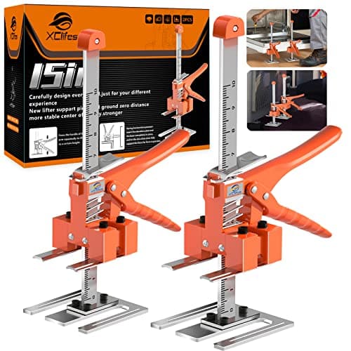 Dynamic Load 450 LB, 6.69 in Height Adjustment Construction Jack, 2 Pack