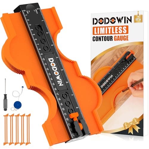 Dodowin Unlimited Connection 10 Inch Contour Gauge Tool, Shape & Outline for Men Dad Husband