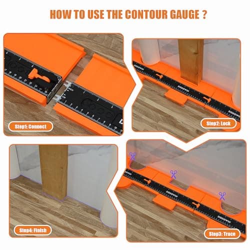 Dodowin Unlimited Connection 10 Inch Contour Gauge Tool, Shape & Outline for Men Dad Husband
