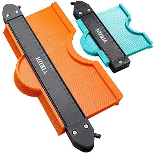 2PC 5&10INCH Contour Gauge with Lock - Smart Measure Ruler for Vinyl Cutter & Wood Plank Install