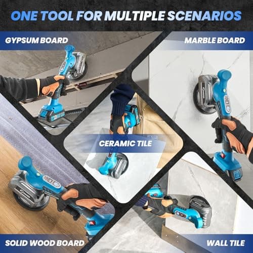 Saker Cordless Tile Vibration Tool with Digital Display
