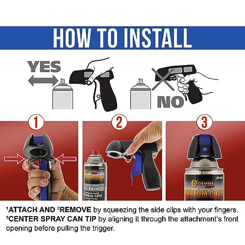 Aerosol Trigger Handle for Spray Cans - Universal Fit, Reusable, Full Comfort Hand Grip