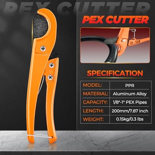 Saker SD-F1960 PEX-A Expansion Tool Kit | Manual 1/2" to 1" Expansion Heads
