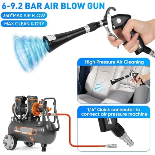 Saker Sakerplus Tornado Dry Cleaning Gun for Car Detailing