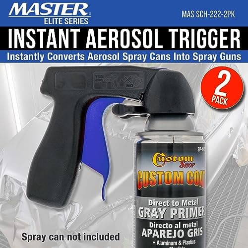 Aerosol Trigger Handle for Spray Cans - Universal Fit, Reusable, Full Comfort Hand Grip