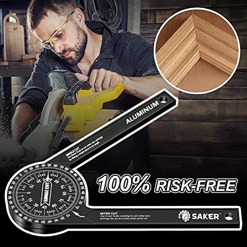 Saker Miter Saw Protractor & Contour Gauge (10" + 5")
