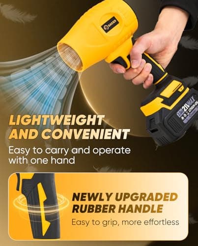 Saker 180000 RPM Cordless Leaf Blower for Patio and Campsite Drying